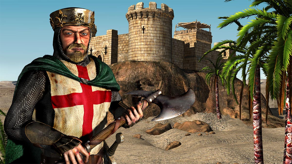 تحميل لعبة صلاح الدين الايوبي Stronghold Crusader مهكرة APK للاندرويد اخر اصدار 2026 مجانا